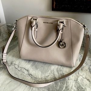 Michael Kors grey large crossbody bag